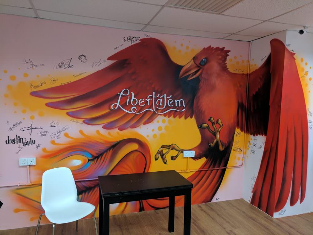 Kuala Lumpur remote office graffiti