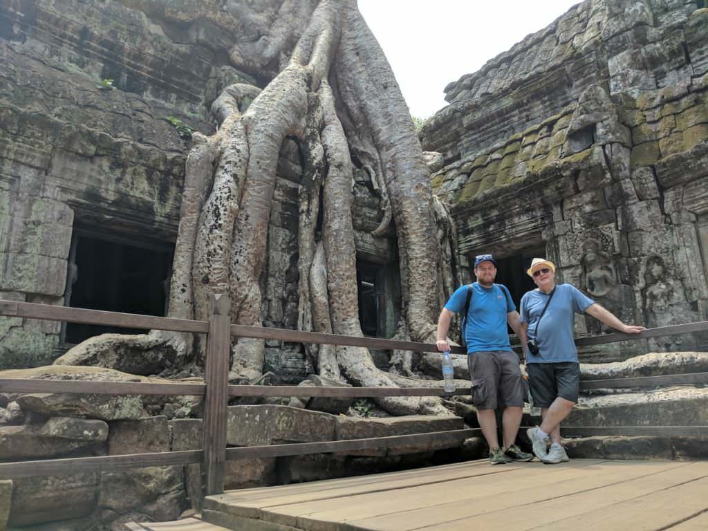 Cambodia Remote Working Jonathon and Dad