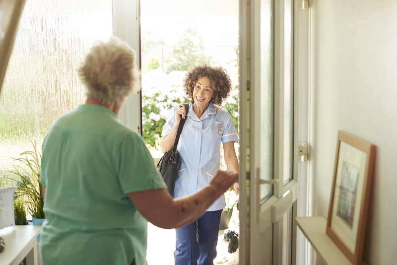 social care worker mobile working visit