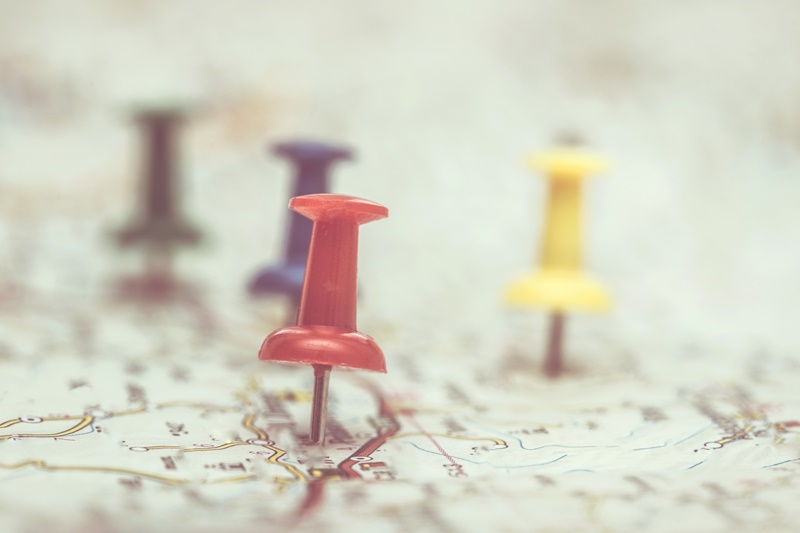 Old scheduling process with map and pins before dynamic scheduling