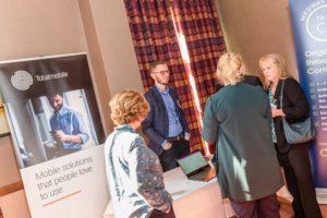 the Kent and Medway NHS and Social Care Partnership Trust event and Totalmobile stand