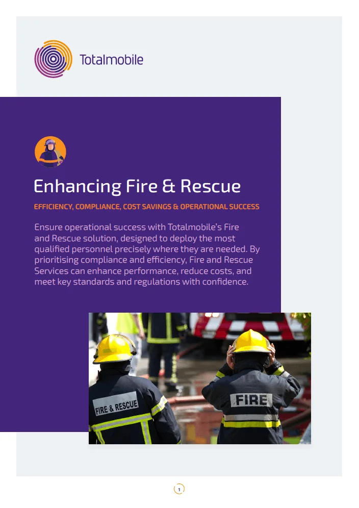 Fire Rescue Brochure Fire & Rescue Services | Totalmobile
