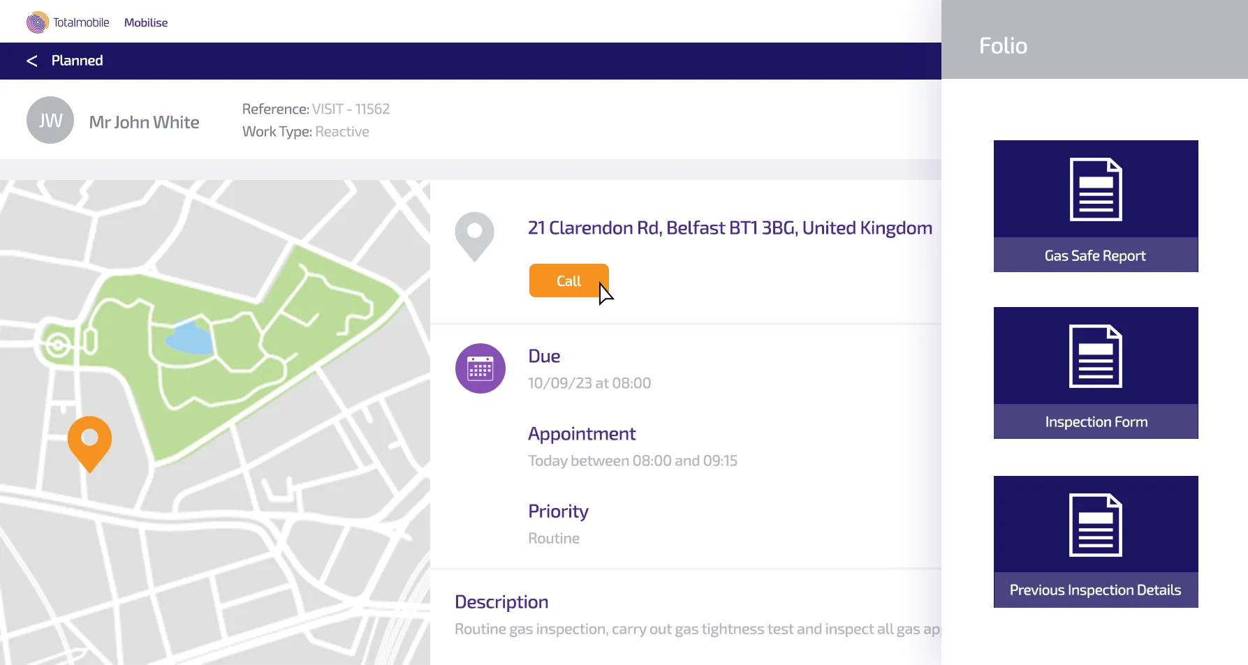 Mobile Workig information access