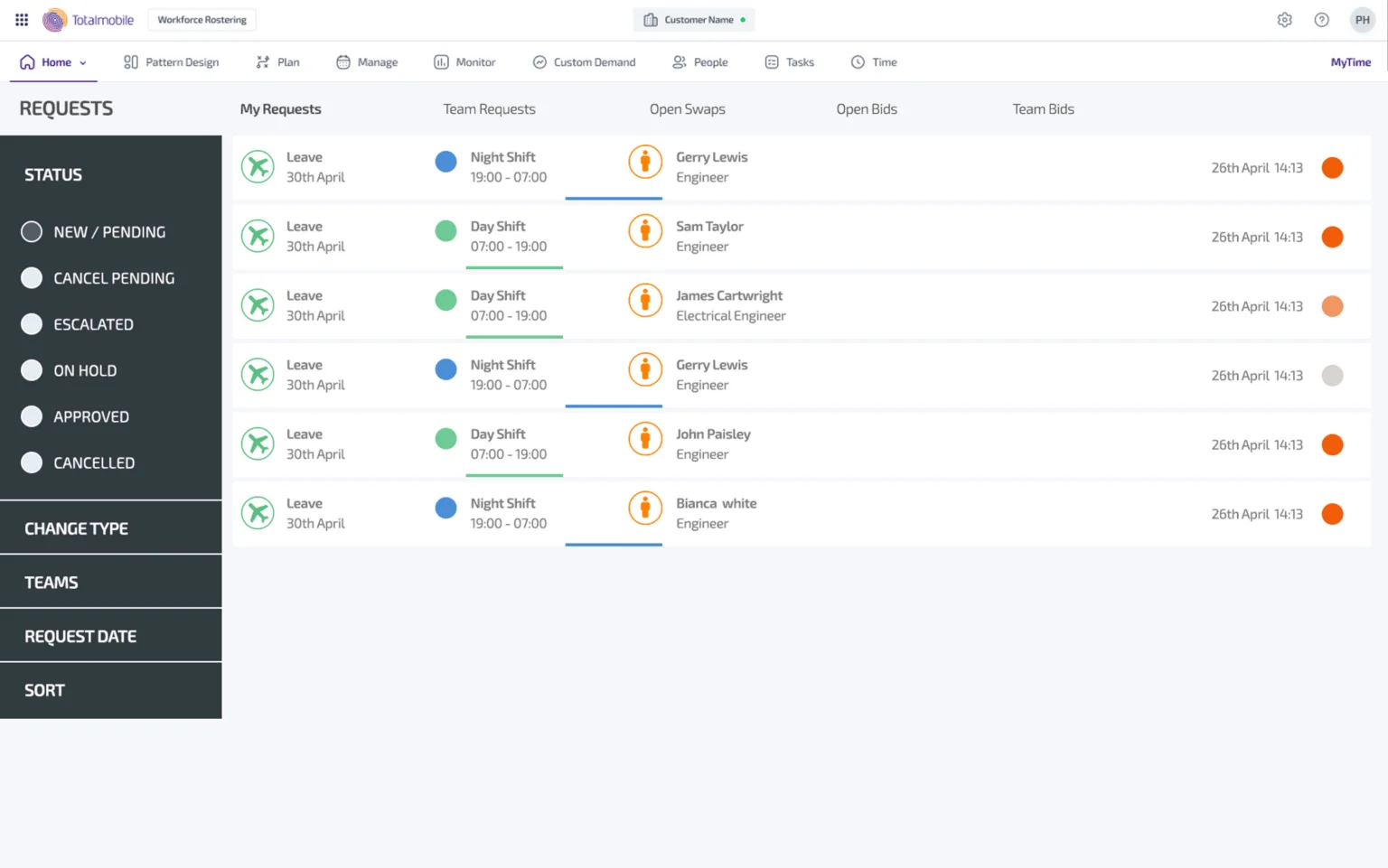 Shiftly Workforce Rostering Software | Totalmobile